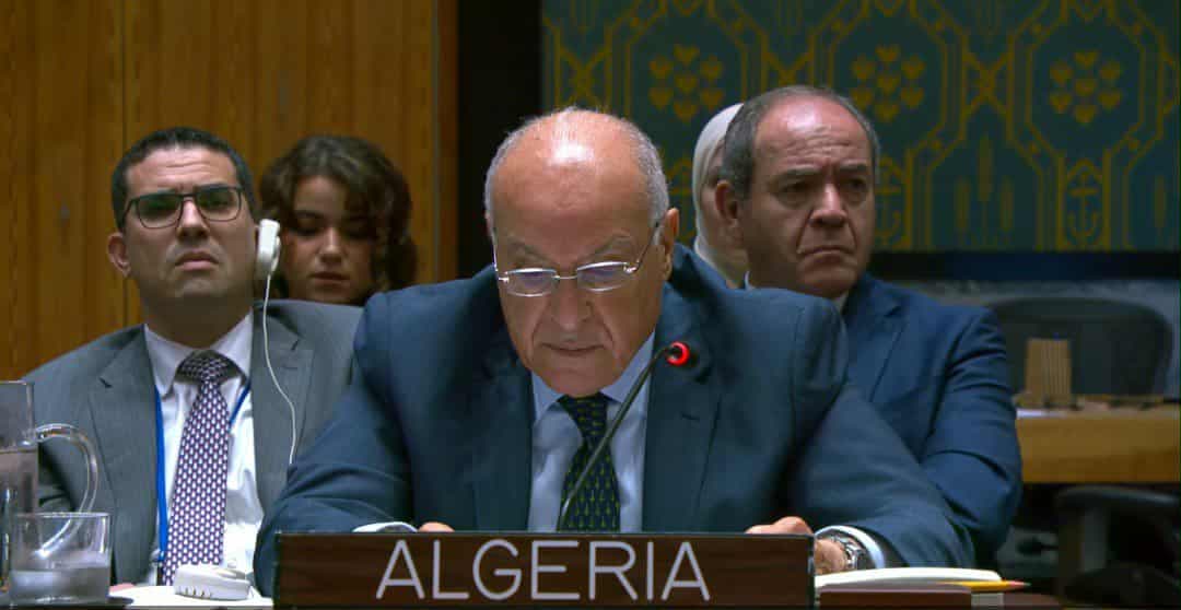 وزير الشؤون الخارجية أحمد عطاف/مجلس الامن الدولي