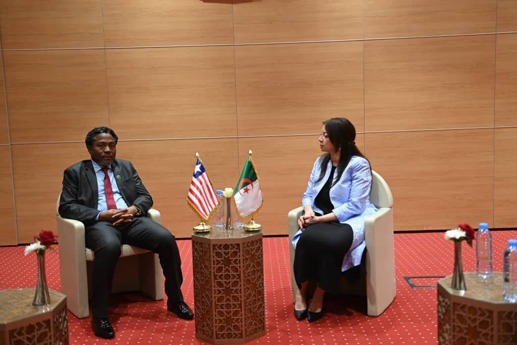 منصوري تستقبل نائب وزير التعاون الدولي والتكامل الاقتصادي الليبيري