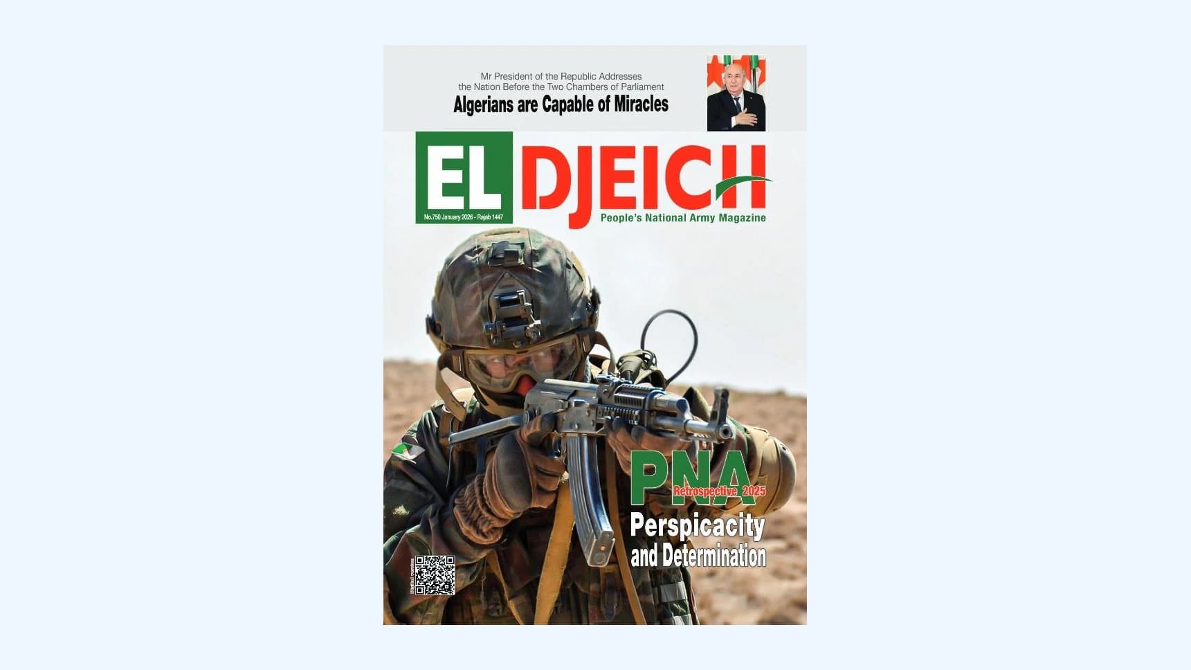 Attempts by hateful to hinder new victorious Algeria’s path, doomed to resounding failure (El-Djeïch)