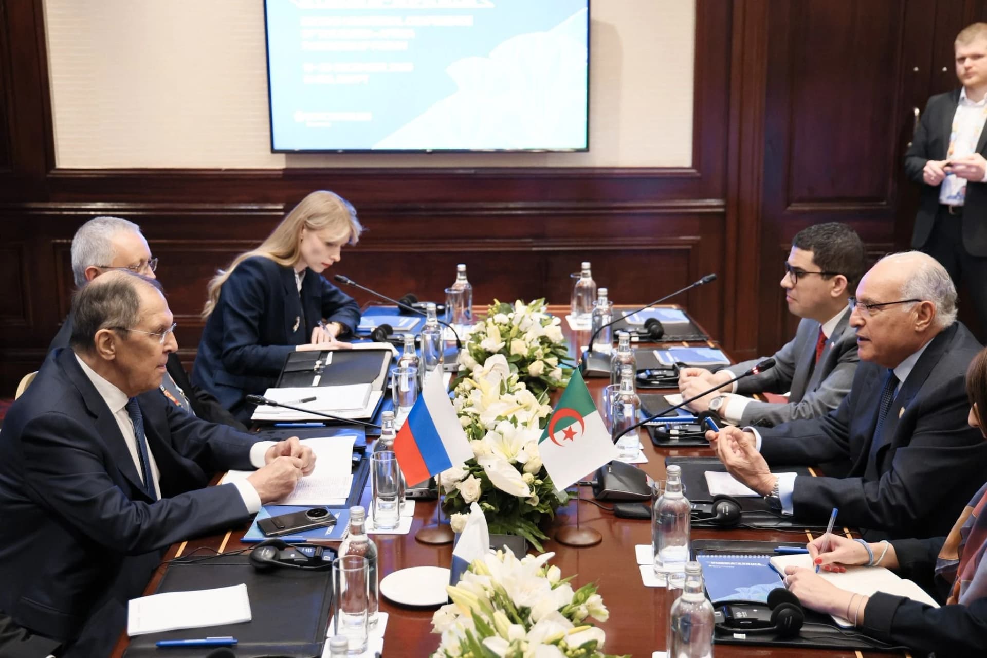 Attaf holds discussions with Russian counterpart