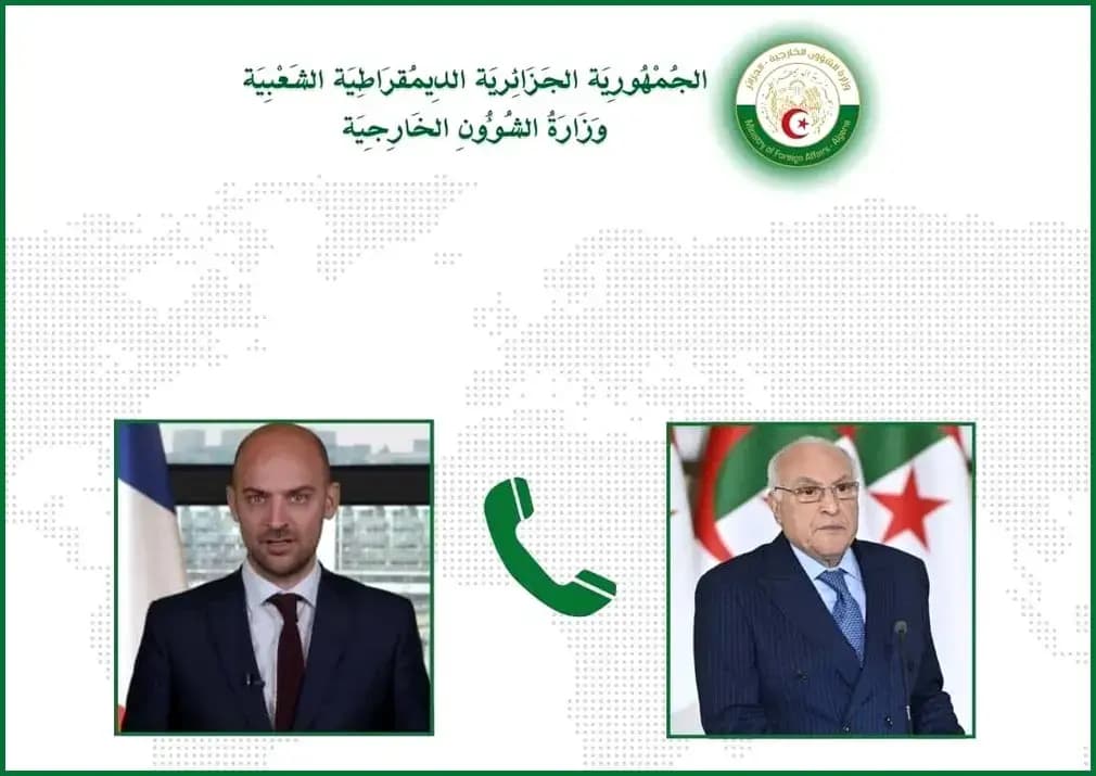 Attaf receives phone call from French counterpart