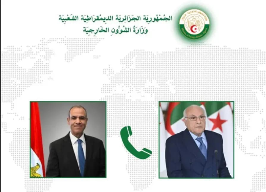 Attaf receives phone call from his Egyptian counterpart