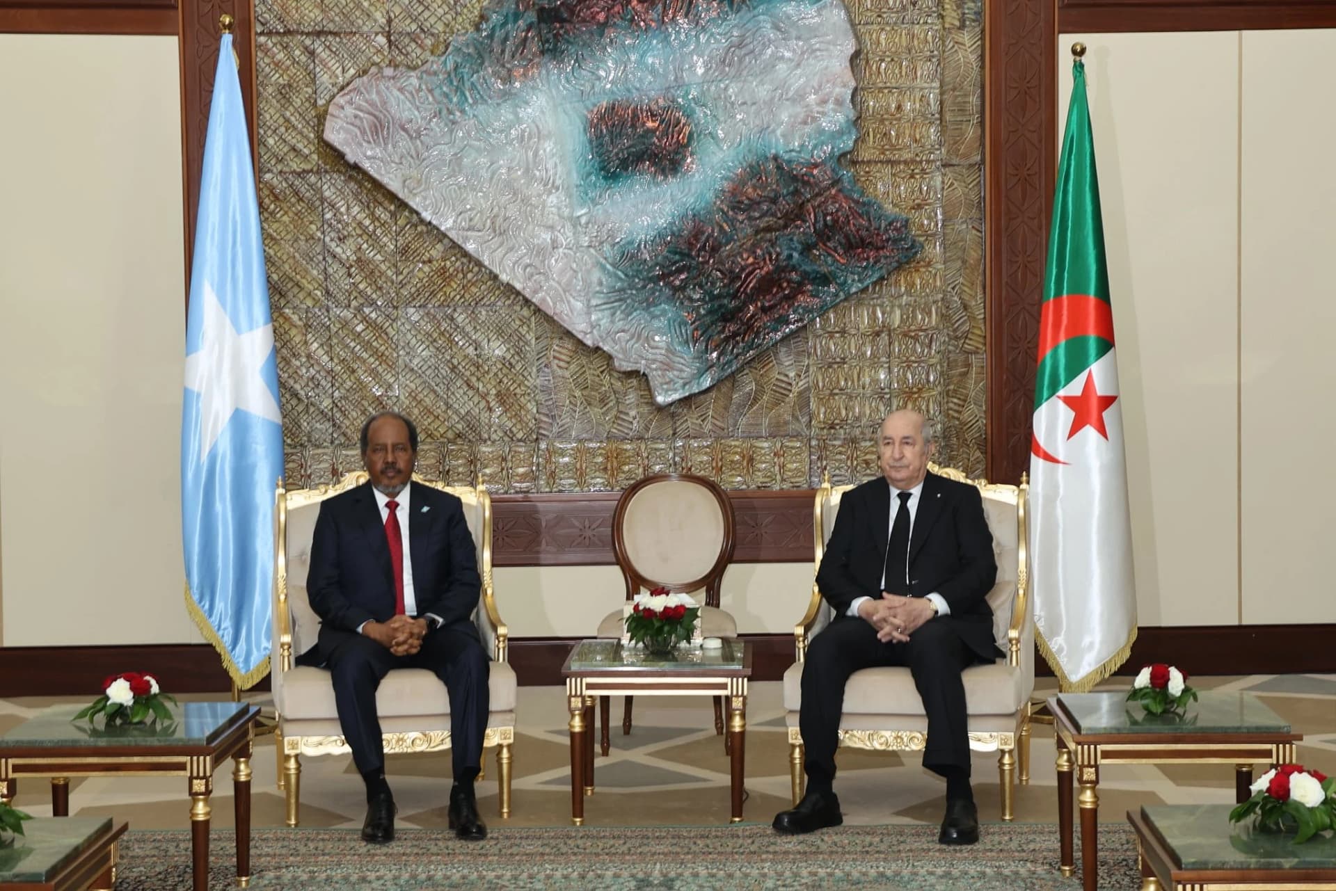 President Tebboune holds talks with Somali counterpart