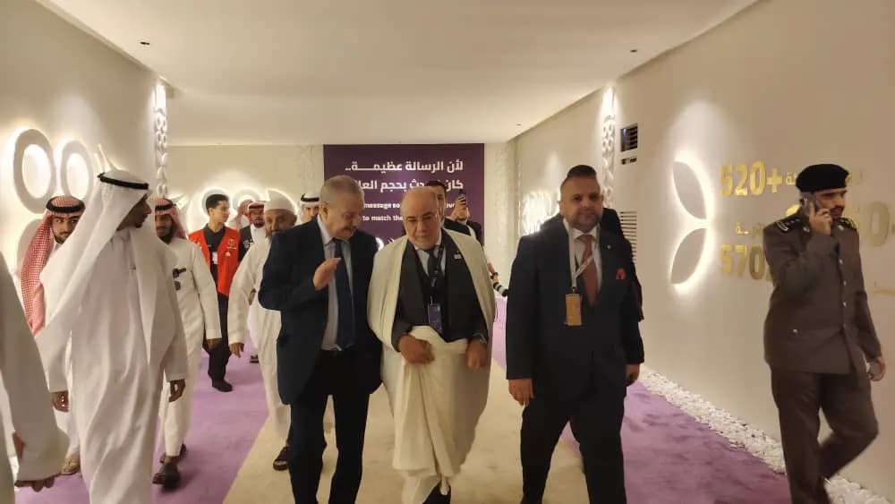 Belmehdi tours Hajj Conference and Exhibition stands in Jeddah