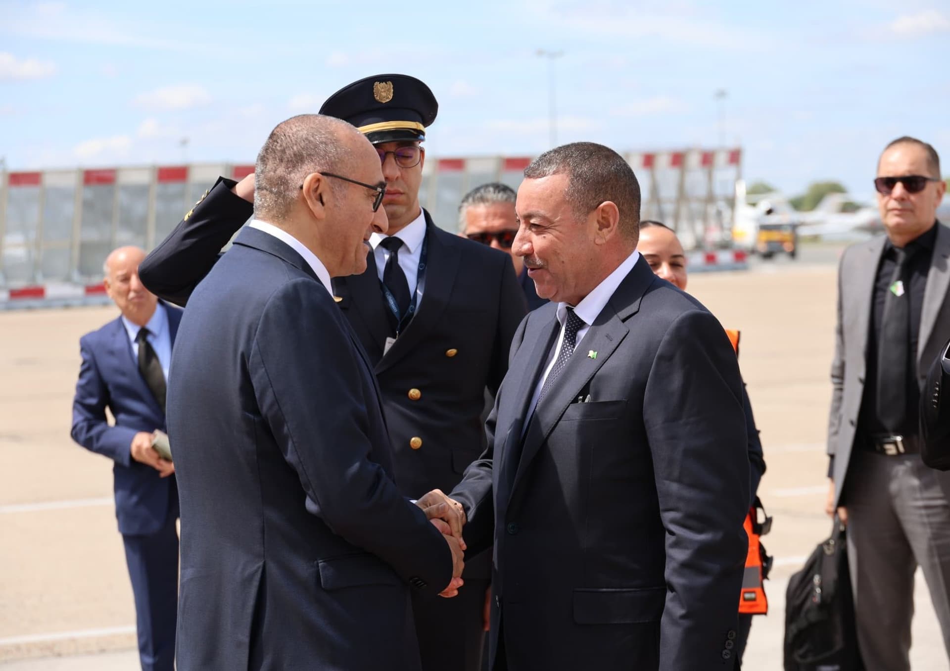 Sayoud arrives in Paris at French counterpart's invitation